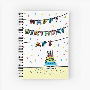 Birthday Card for Afi Spiral Notebook