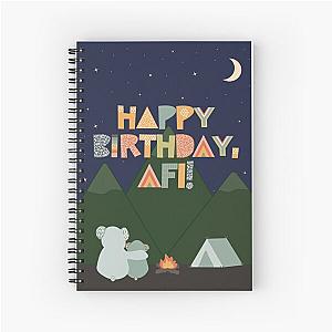 Birthday Card for Afi Spiral Notebook