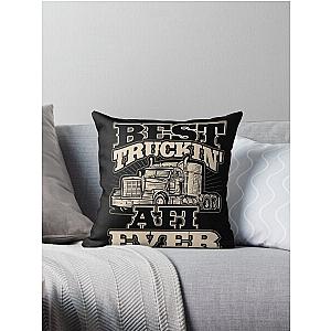 Best Truckin Afi Ever Trucker Truck Driver Throw Pillow