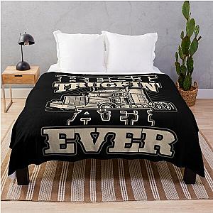 Best Truckin Afi Ever Trucker Truck Driver Throw Blanket