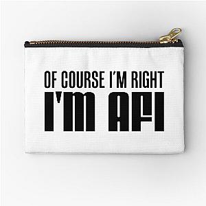 I'm Right I'm Afi Icelandic Grandfather Zipper Pouch