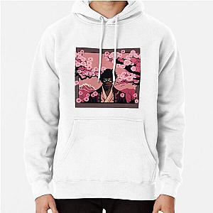 Cherry Blossom Afro Samurai Pullover Hoodie