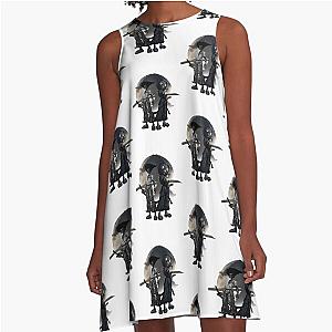 Anime Afro Samurai A-Line Dress