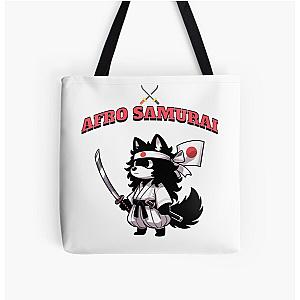 Afro Samurai Wolf Tote Bag