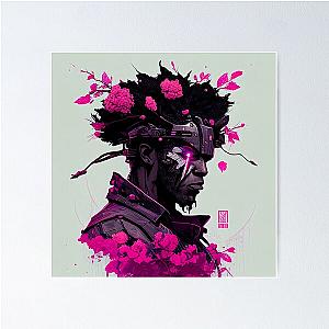 Cherry Blossom Afro Samurai Poster