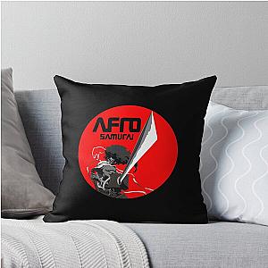 Red Afro Samurai Pillow