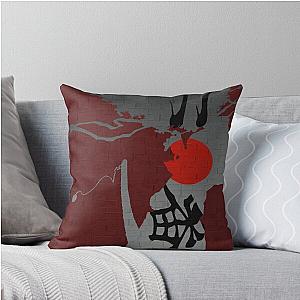 Afro Samurai Silhouette Throw Pillow