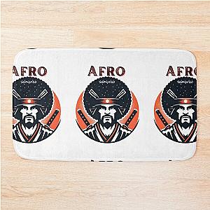 Colorful Afro Samurai T-shirt Bath Mat