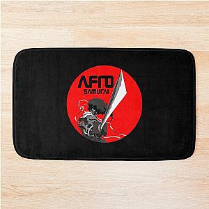 Red African Samurai Bathroom Mat