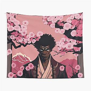 Cherry Blossom Afro Samurai Tapestry
