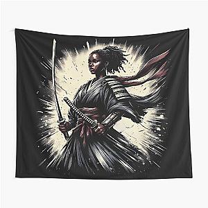 Afro Samurai Girl Tapestry