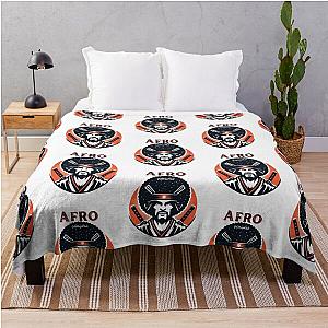 Afro samurai t-shirt Throw Blanket