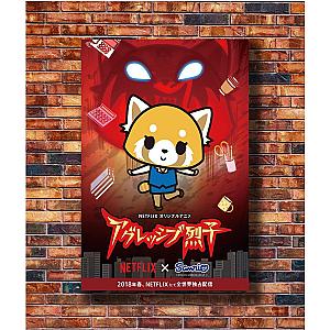 Aggretsuko Posters - Aggretsuko  Poster  - Q0521 Posters 3D  Printing Canvas Painting for Home Decoration