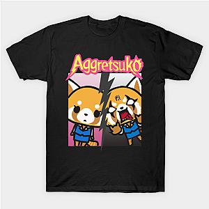 Aggretsuko T-shirts - The 2 faces of Aggretsuko Retsuko T-shirt TP