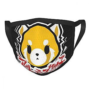 Aggretsuko Face Mask - Black Border Mask