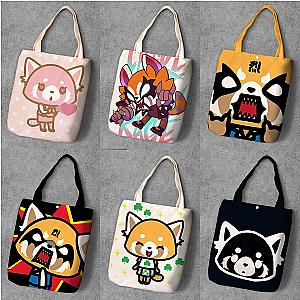 Aggretsuko Shoulder Canvas Bag Tote Bag Women Girl Shoulder Bag Shopping Bag