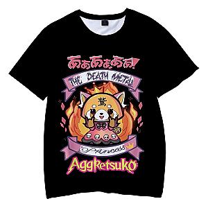 Aggretsuko T-shirt - Unisex Summer Short Sleeve Clothes