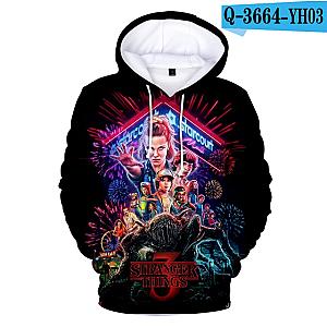 Stranger Thing Hoodie - Long Sleeve Pullovers Stranger Thing Hoodies