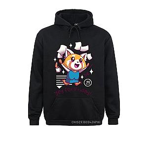 Aggretsuko Hoodie - Pullover Aggressive Retsuko Yey For Friday Happy Weeken Sportswear Hoodies