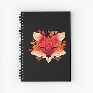 Aggretsuko Notebooks - Fox Of Leaves Spiral Notebook