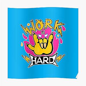 Aggretsuko Posters - Work hard Poster RB2204