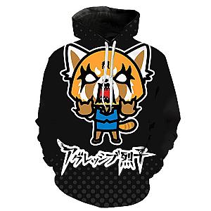 Aggretsuko Hoodie - Long Sleeve Pullover Graphic Hoodie