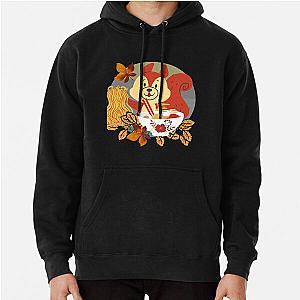 Aggretsuko Hoodies - FOX LEAVES RAMEN (1) Pullover Hoodie