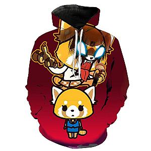 Aggretsuko Hoodie - 3D Printed Fashion Pullover Hooded Hoodie