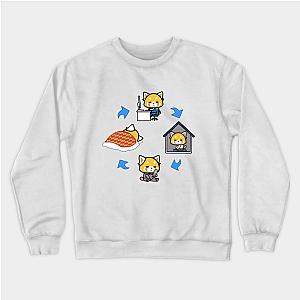 Aggretsuko Sweatshirts - Work Home Internet Sleep - Retsuko TP2204