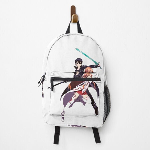 Kirito and asuna Sword Art Online - Sticker Backpack RB0301 product Offical sword art online Merch