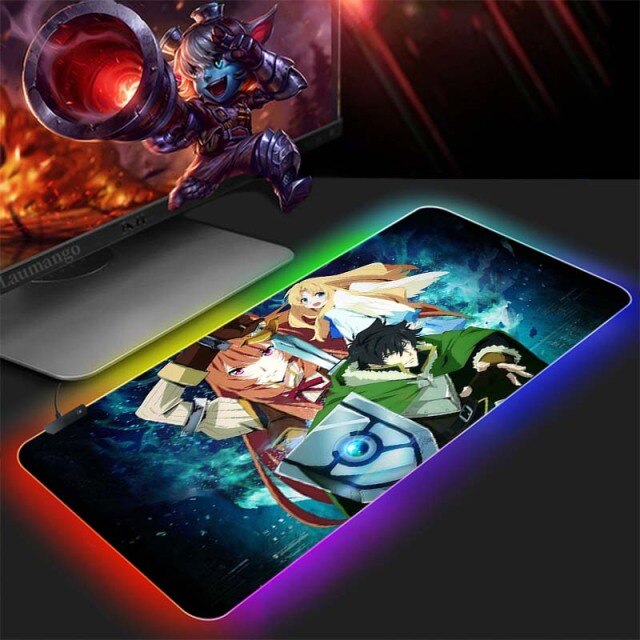 The Rising of the Shield Hero Anime Gaming RGB Gamer Large Mousepad LED Lighting USB Keyboard 5.jpg 640x640 5 - Anime Mousepads