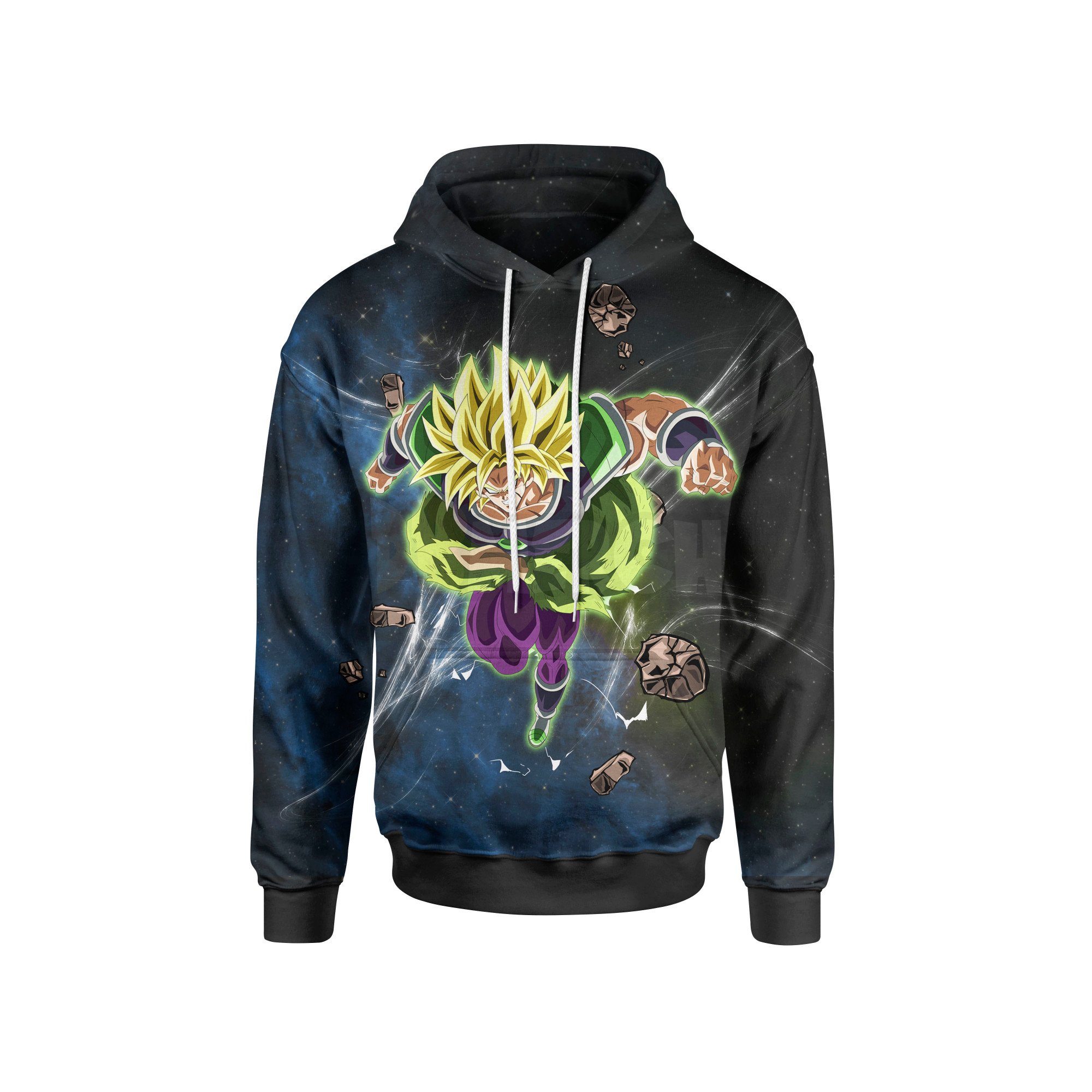 (DBMerch) SSJ Broly Hoodie DBM2806 US M Official Dragon Ball Merch