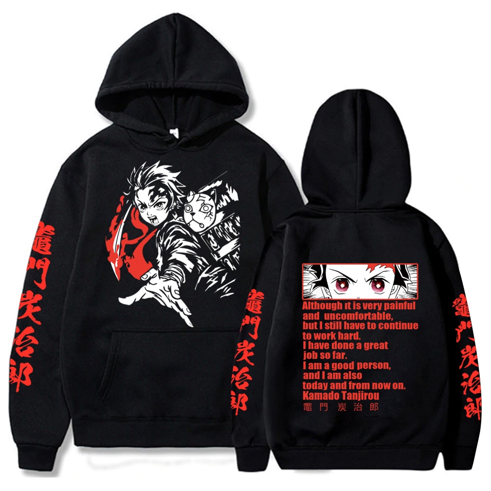 Demon Slayer Anime Hoodie Pullovers Tops Long Sleeve Casual Fashion Cloth - Demon Slayer Shop