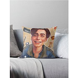 Aidan Gallagher Artwork  Throw Pillow