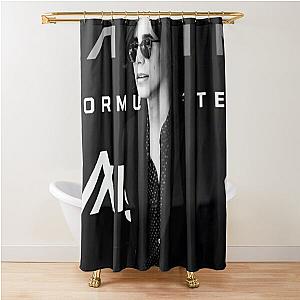 Aidan Gallagher Black and White Shower Curtain