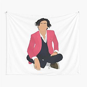 Aidan Gallagher Pink Suit drawinf Tapestry