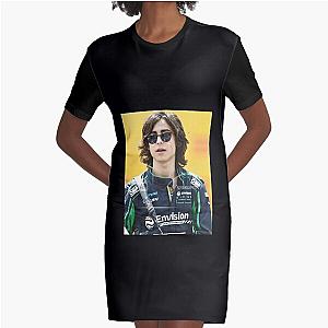 Aidan Gallagher Racing Graphic T-Shirt Dress