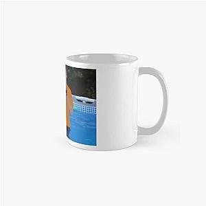 Aimsey and Tubbo Height Check in a Pool Classic Mug
