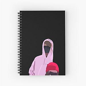 Pink bean and notebook