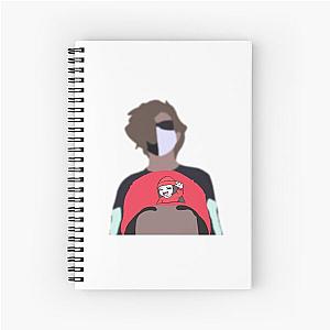 Ranboo and Aimsey height check drawing in a Spiral Notebook