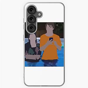 Aimsey and Tubbo height check in a pool wearing a Samsung Galaxy Soft Case