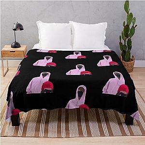 Pink Bean Throw Blanket