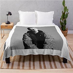 Aitch Mono Portrait   Throw Blanket