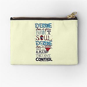 AJJ Hand Drawn Typography Zipper Pouch