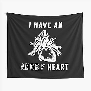 I Have An Angry Heart - AJJ, Band, Folk Punk, White Text Tapestry