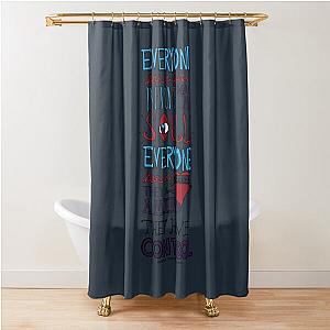 Ajj Hand Drawn Typography Sticker21 Shower Curtain