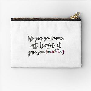 ajr break my face quote Zipper Pouch