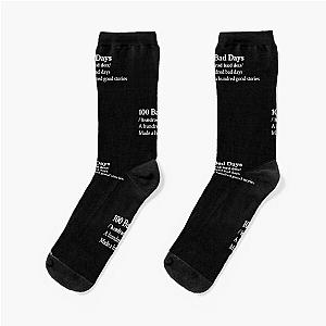 AJR Aesthetic Quote Lyrics Motivational Black Socks