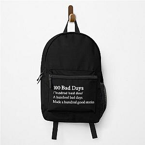 AJR Aesthetic Quote Lyrics Motivational Black Backpack
