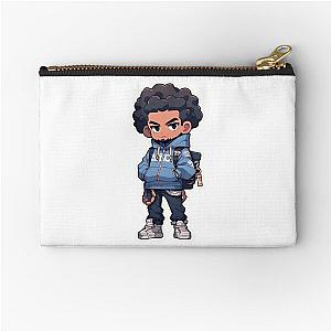 AJ Tracey Cartoon Character Zipper Pouch